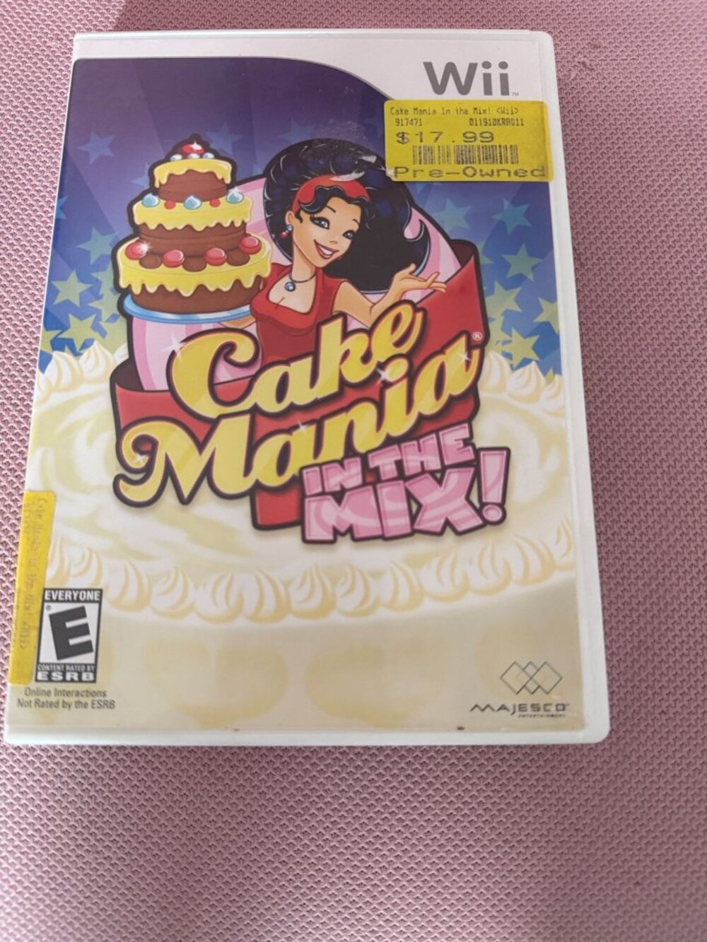 Cake Mania In the Mix Nintendo Wii 2008 No Manual Tested Working Excellent